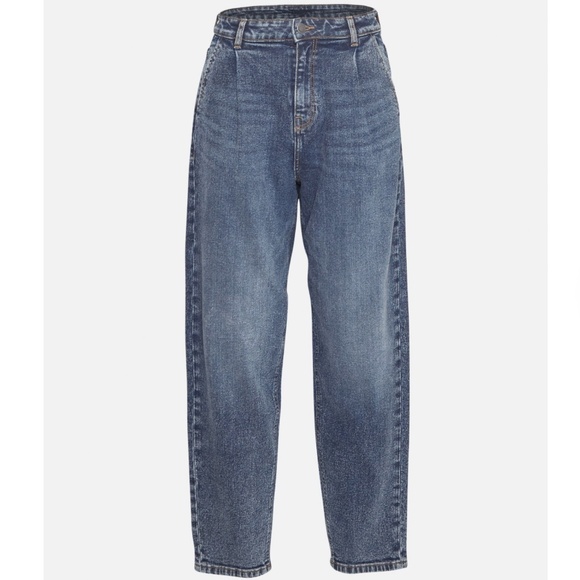 High Waisted Ankle Jeans Size Small MSCH Copenhagen Brand LIKE NEW - Picture 1 of 9